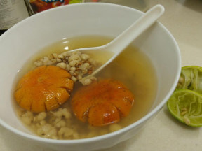 青檸檬紅薏米水