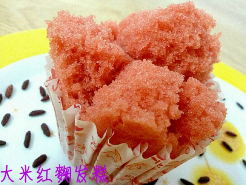 大米紅麴發(fā)糕