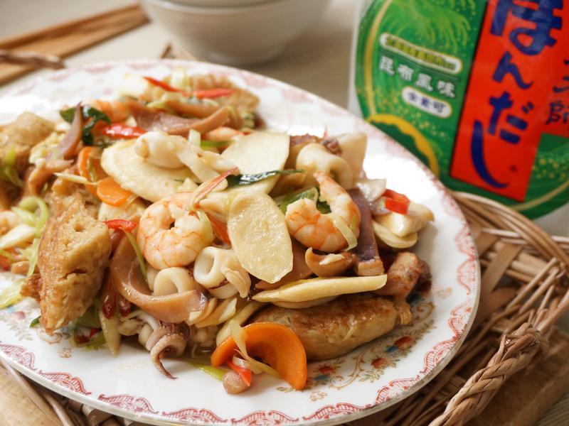 烤麩三鮮茭白筍