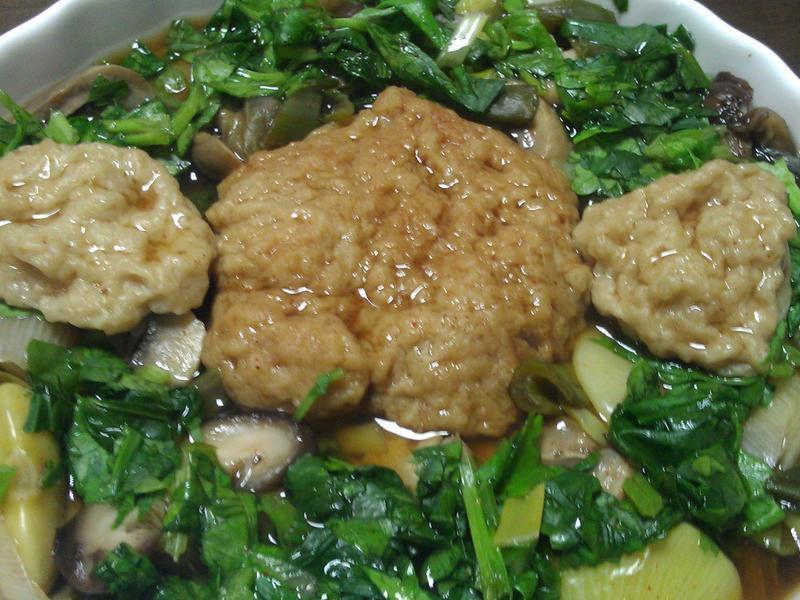 鮮菇拌鹵面筋