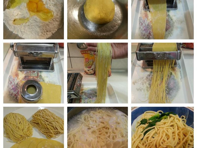 雞蛋面條制作
