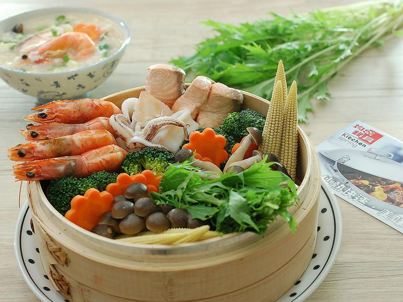 海鮮蒸菜雜炊粥