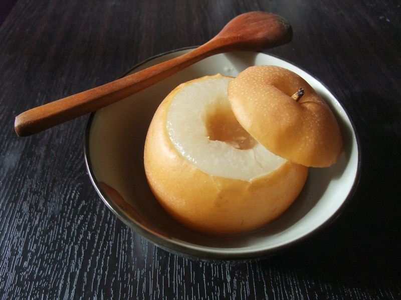 潤喉蜂蜜梨子