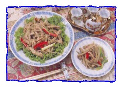 牛蒡炒肚絲