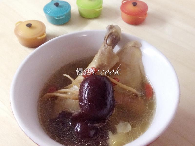 人參糯米雞湯
