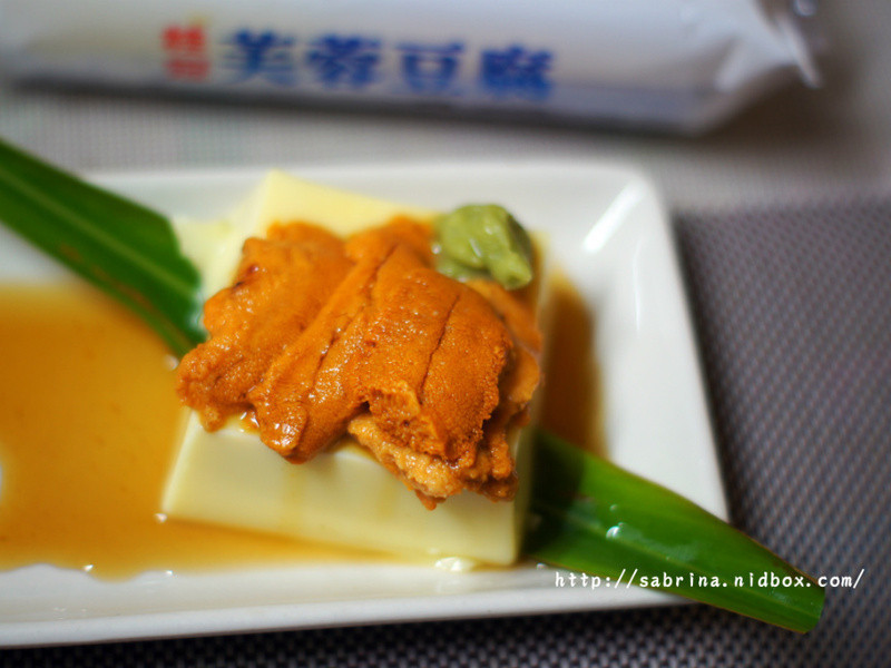 海膽豆腐佐鮮果