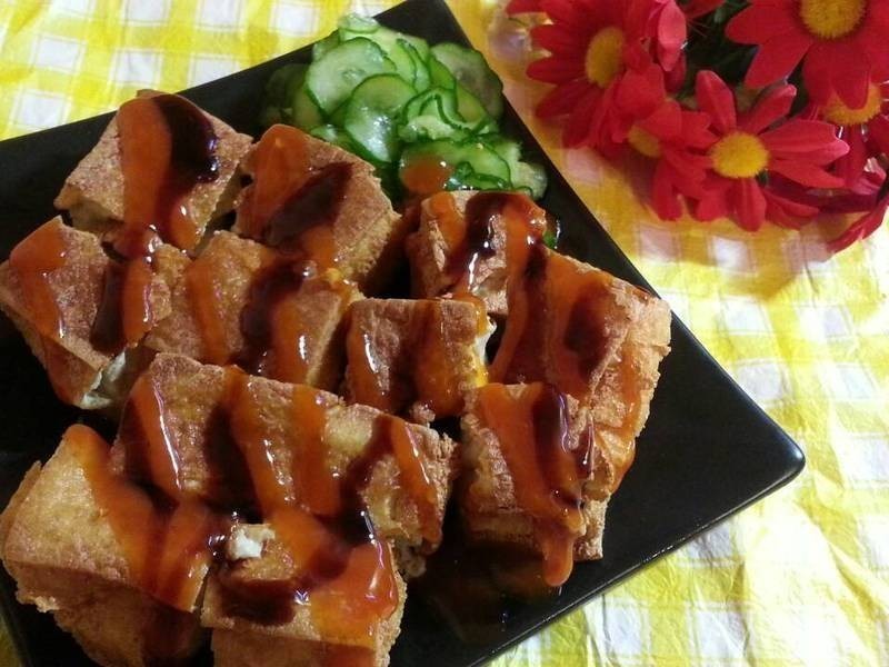 炸豆腐+酸甜小黃瓜
