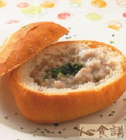 大麥濃湯面包盅