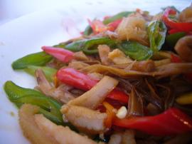 金針菜炒牛肚