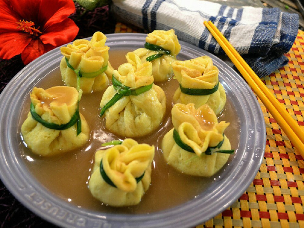富貴菊花豬肉石榴球