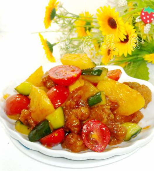 菠蘿圣女果酸甜排骨