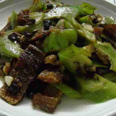 豆豉鯪魚炒苦瓜
