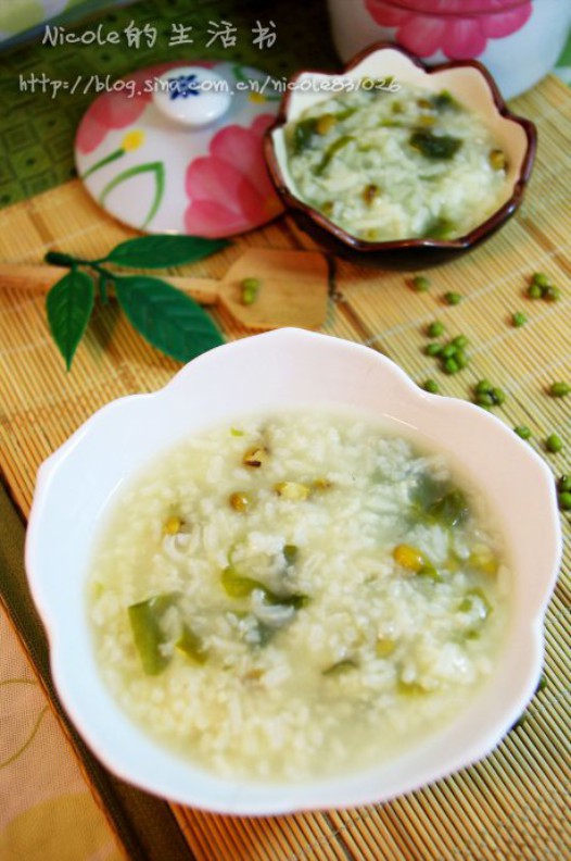 海藻綠豆粥